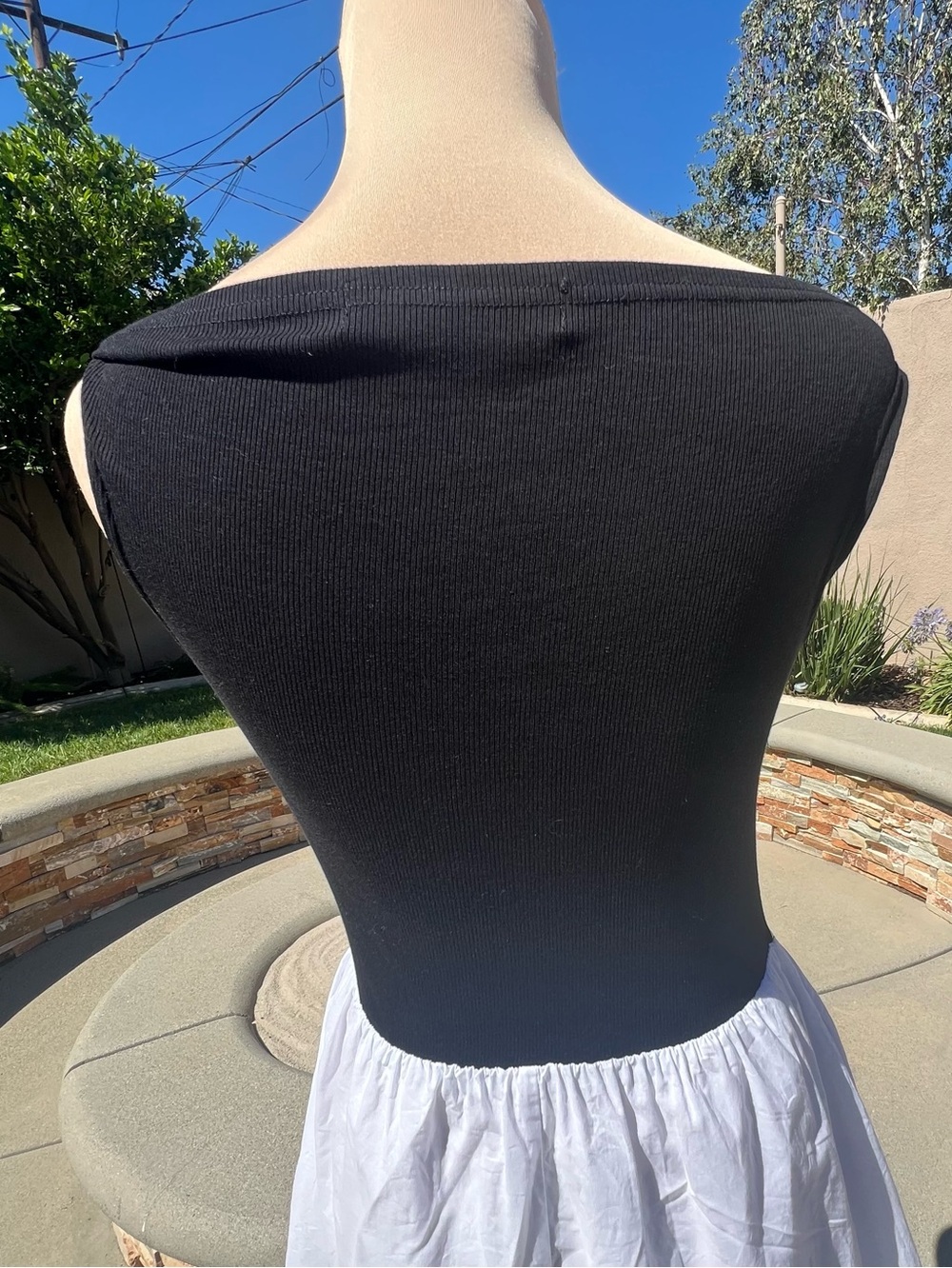 Black White
Sleeveless Fit & Flare
Midi Dress Cotton
Skirt Size S - Picture 8 of 17